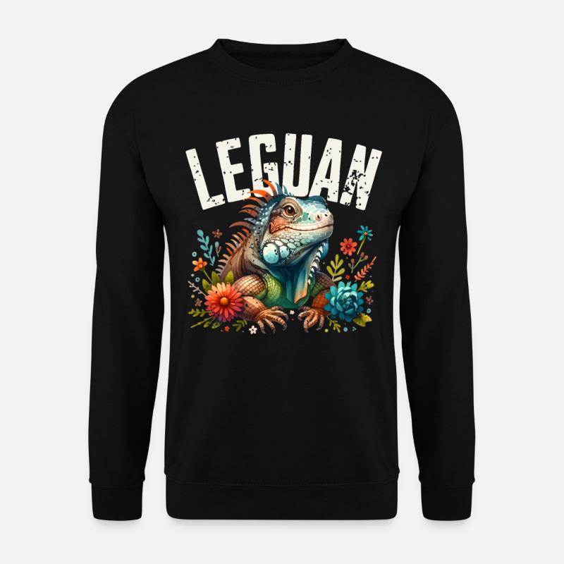 Leguan - Unisex Pullover - Schwarz