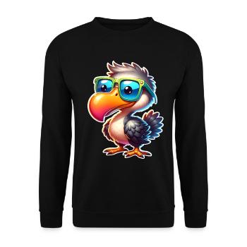Dodo - Unisex Sweatshirt - black - Front - Alina (178cm) & Michal (187cm)