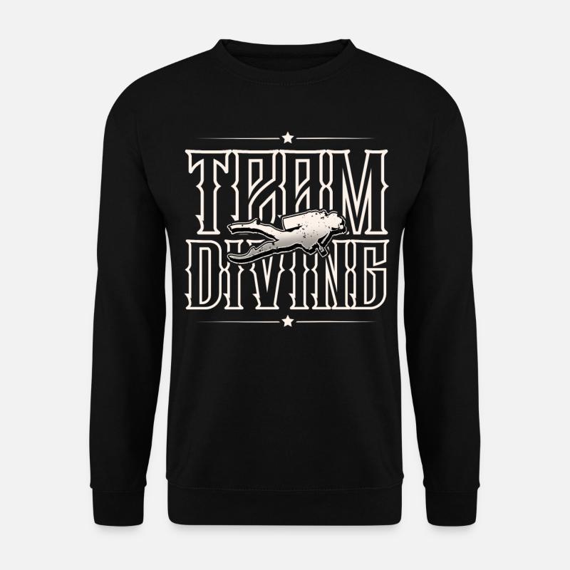 Taucher Tauchen - Unisex Pullover - Schwarz