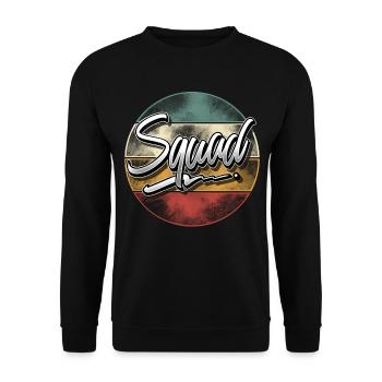 Squad - Unisex Sweatshirt - black - Front - Alina (178cm) & Michal (187cm)