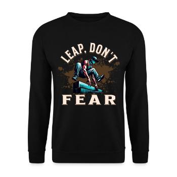 Parkour - Unisex Sweatshirt - black - Front - Alina (178cm) & Michal (187cm)