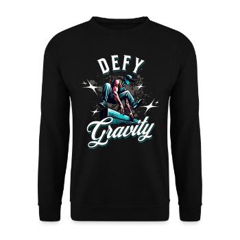Parkour - Unisex Sweatshirt - black - Front - Alina (178cm) & Michal (187cm)