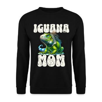 Iguana - Unisex Sweatshirt - black - Front - Alina (178cm) & Michal (187cm)
