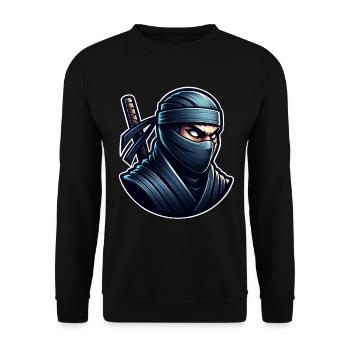 Ninja - Unisex Sweatshirt - black - Front - Alina (178cm) & Michal (187cm)