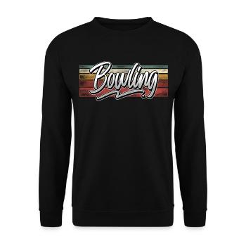 Bowling - Sweat-shirt Unisexe - noir - Devant - Alina (178cm) & Michal (187cm)