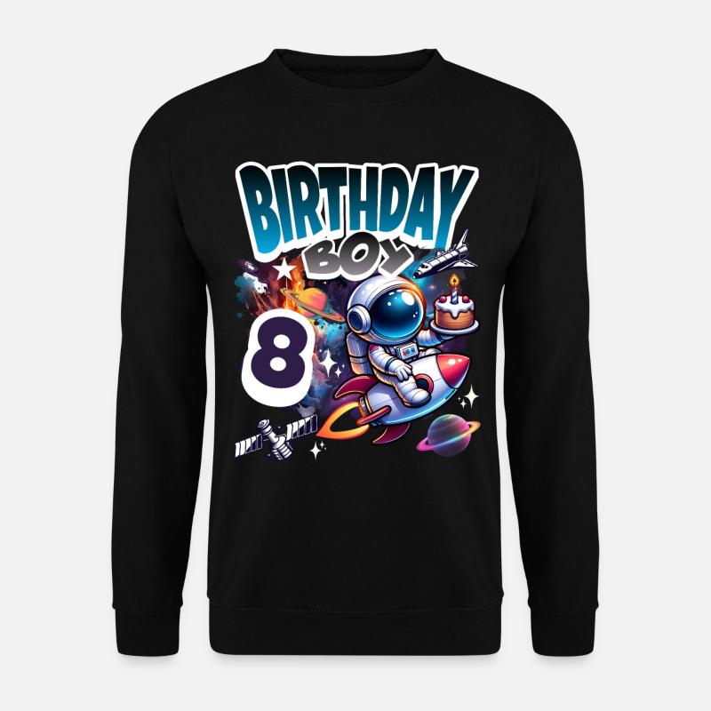 Astronaute 8e anniversaire Espace - Sweat-shirt Unisexe - noir
