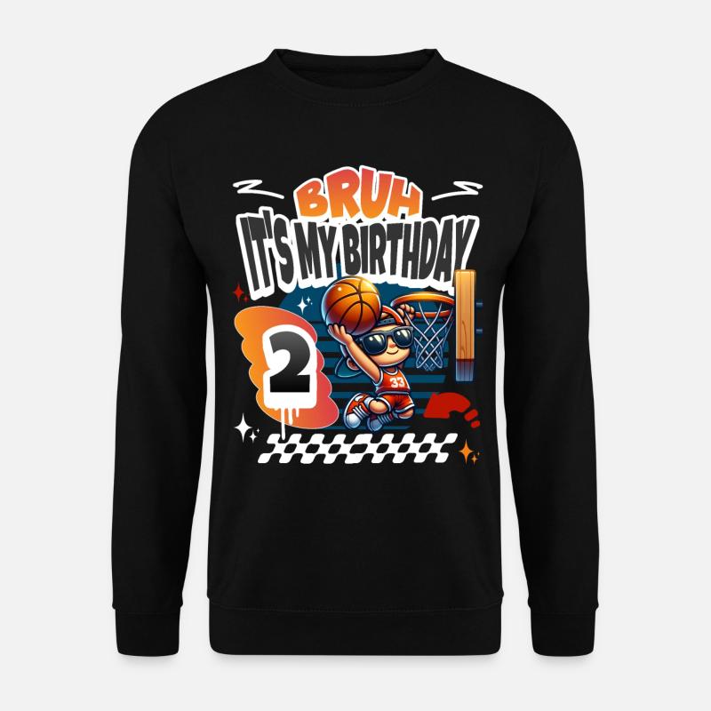 Basketball 2nd Birthday - Unisex Sweatshirt - black