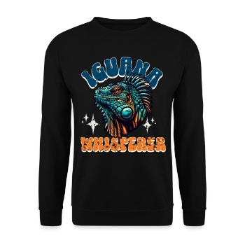 Iguana - Unisex Sweatshirt - black - Front - Alina (178cm) & Michal (187cm)