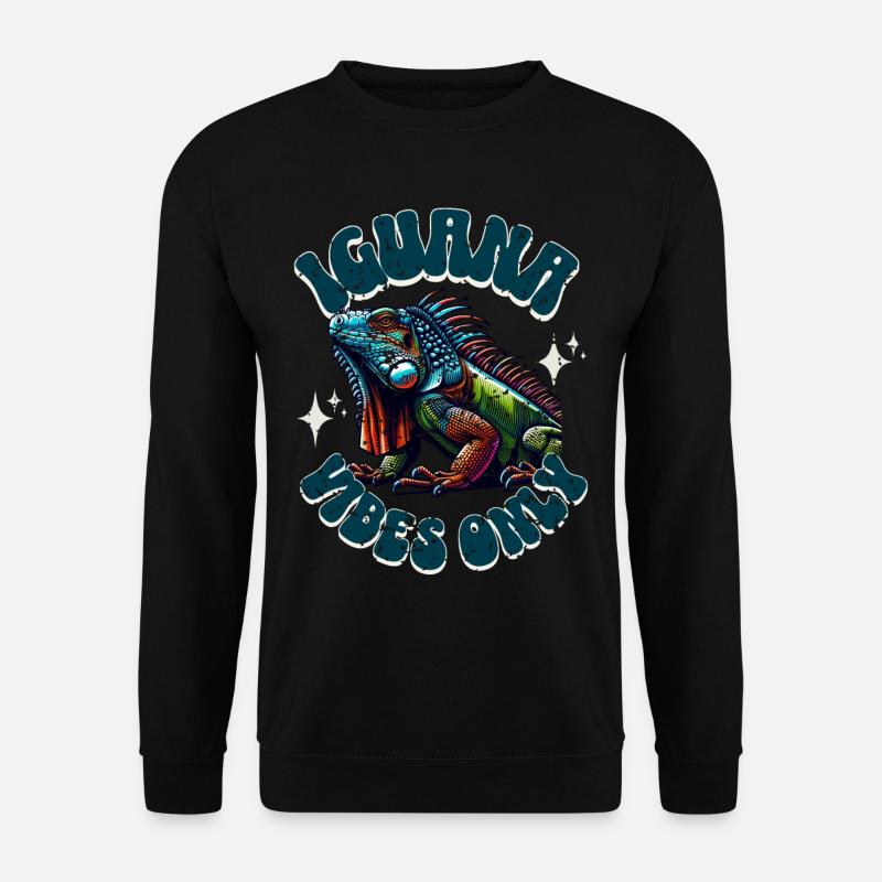 Leguan - Unisex Pullover - Schwarz