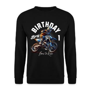 1er anniversaire de motocross - Sweat-shirt Unisexe - noir - Devant - Alina (178cm) & Michal (187cm)
