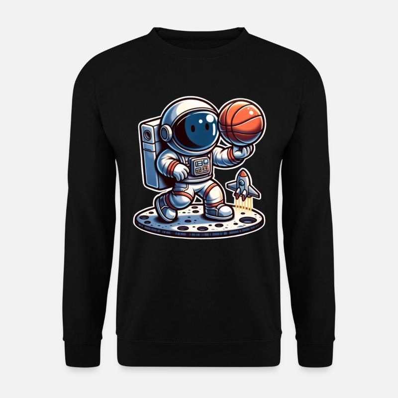 Basketball Astronaut - Unisex Pullover - Schwarz
