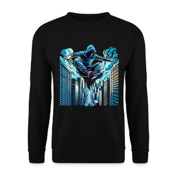 Parkour - Unisex Pullover - Schwarz - Vorne - Alina (178cm) & Michal (187cm)