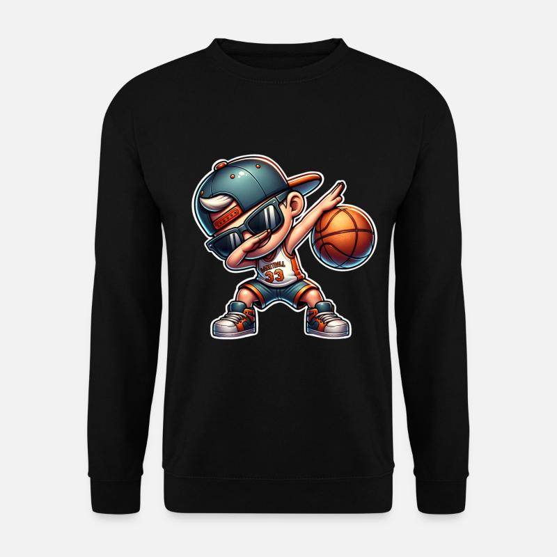 Baketball Dabbing Basketballer Spieler - Unisex Pullover - Schwarz
