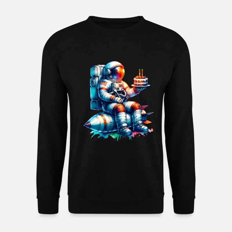 Astronaut Birthday - Unisex Sweatshirt - black