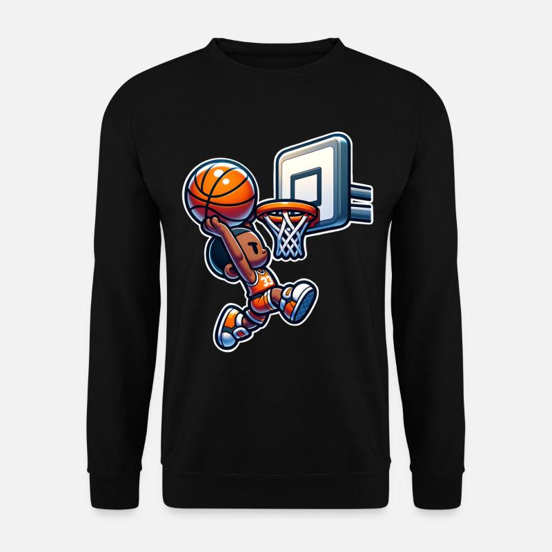 Basketball Dunking - Unisex Pullover - Schwarz