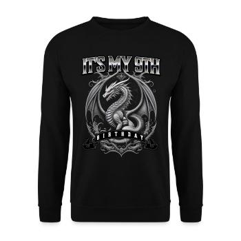 Dragon 9e anniversaire Dragon - Sweat-shirt Unisexe - noir - Devant - Alina (178cm) & Michal (187cm)