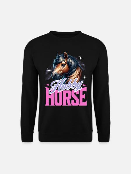 Hobby Horse Steckenpferd - Unisex Pullover - Schwarz