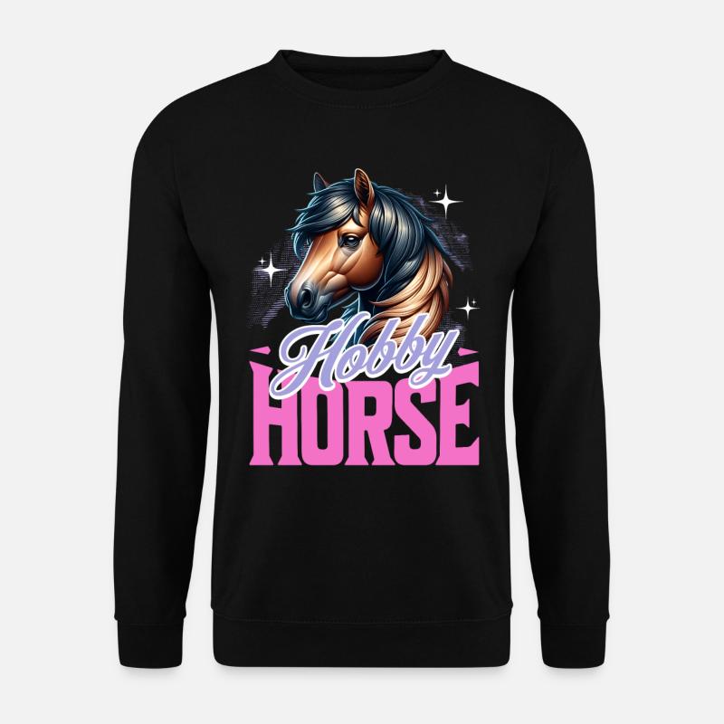 Cheval de loisir Steckenpferd - Sweat-shirt Unisexe - noir