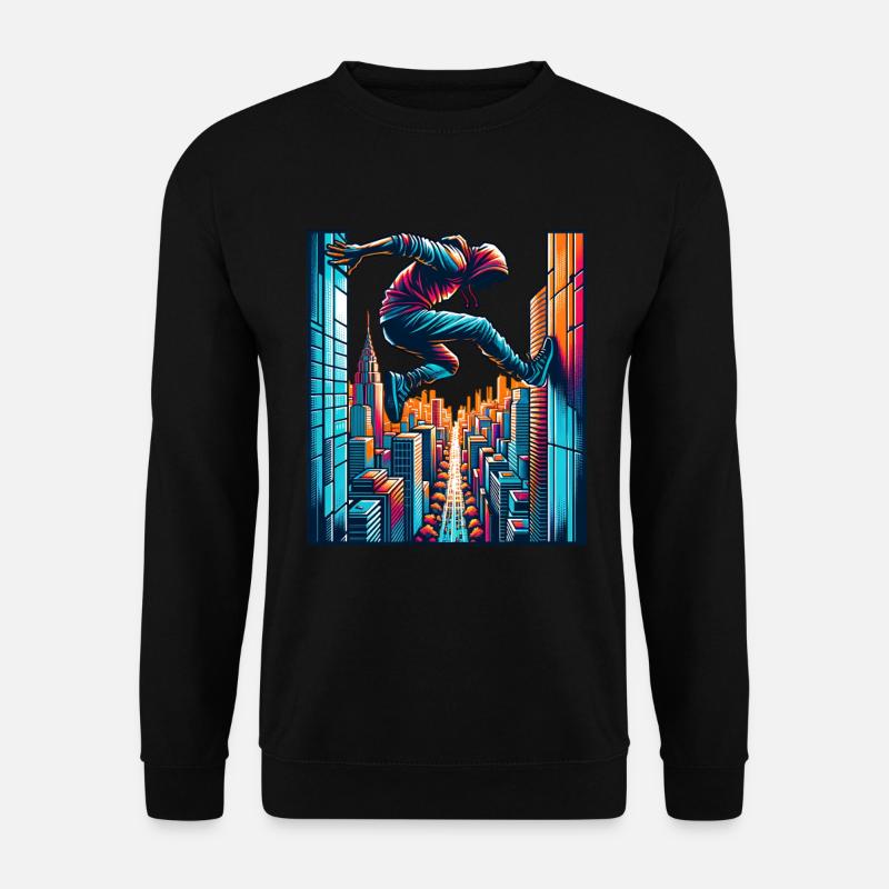 Parkour - Unisex Pullover - Schwarz