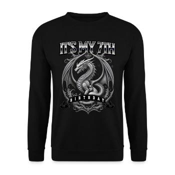 Dragon 7e anniversaire Dragon - Sweat-shirt Unisexe - noir - Devant - Alina (178cm) & Michal (187cm)