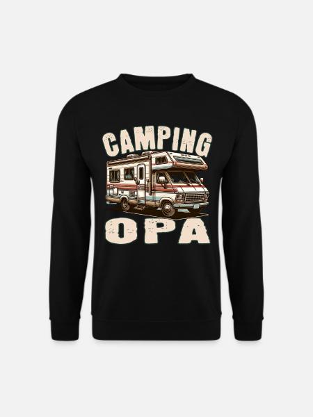 Camping Opa - Unisex Pullover - Schwarz