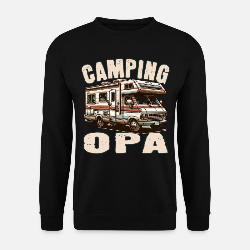 Camping Opa - Unisex Pullover - Schwarz