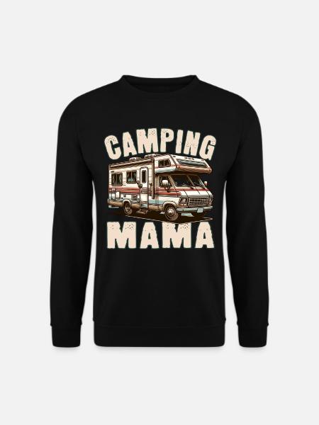 Camping Mama - Unisex Pullover - Schwarz
