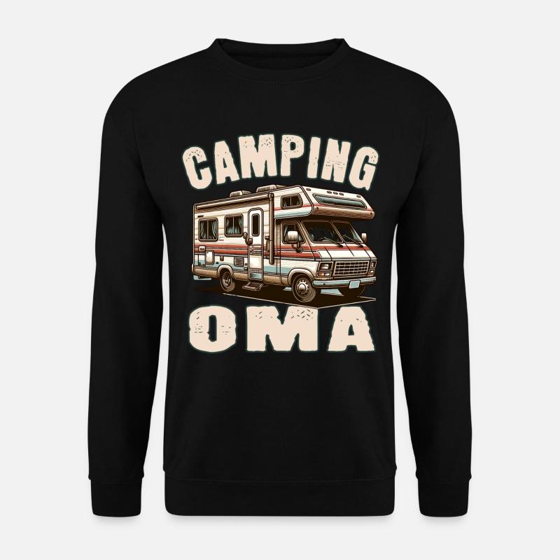 Camping Oma - Unisex Pullover - Schwarz