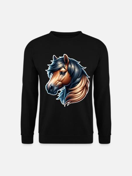 Pferd - Unisex Pullover - Schwarz