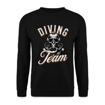 Plongeurs - Sweat-shirt Unisexe - noir - Devant - Alina (178cm) & Michal (187cm)