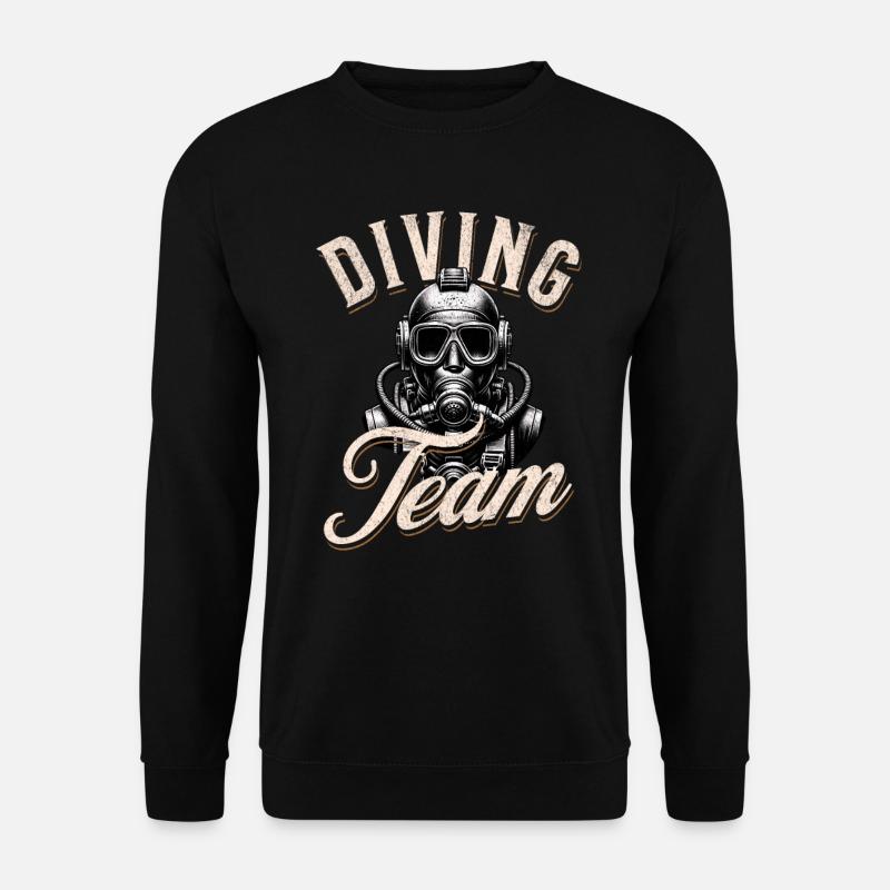 Diving Divers - Unisex Sweatshirt - black