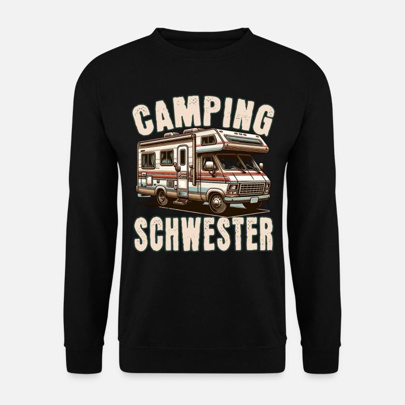 Camping Schwester - Unisex Pullover - Schwarz