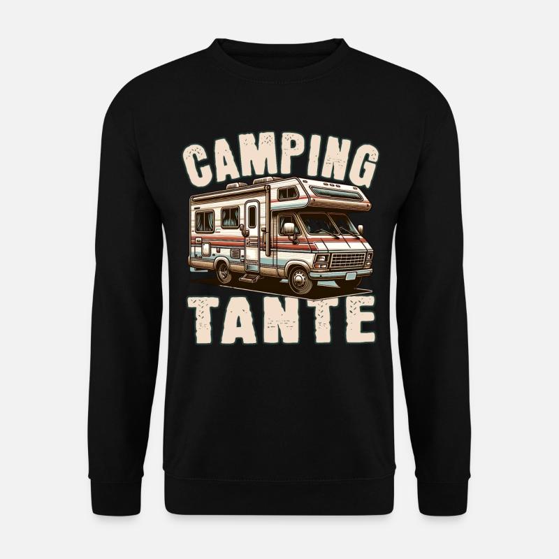 Camping Tante - Unisex Pullover - Schwarz