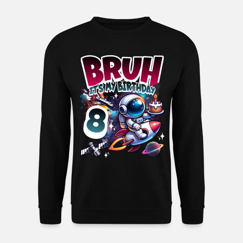 Astronaute 8e anniversaire Espace - Sweat-shirt Unisexe - noir
