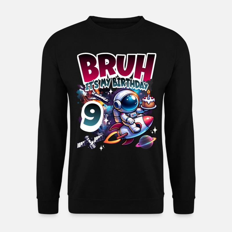 Astronaute 9e anniversaire Espace - Sweat-shirt Unisexe - noir