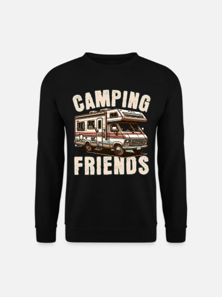 Camping - Unisex Pullover - Schwarz