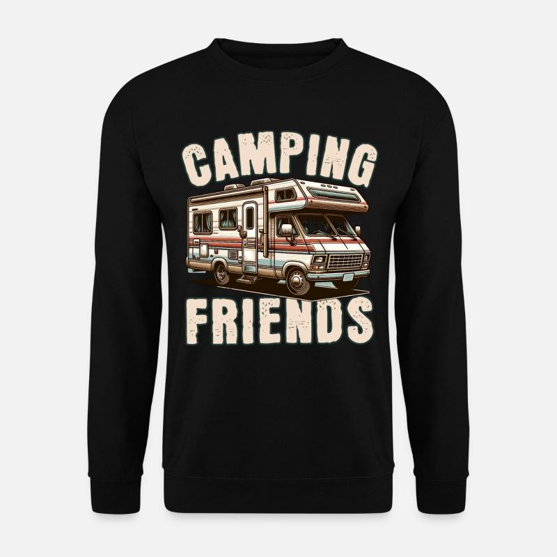 Camping - Unisex Pullover - Schwarz