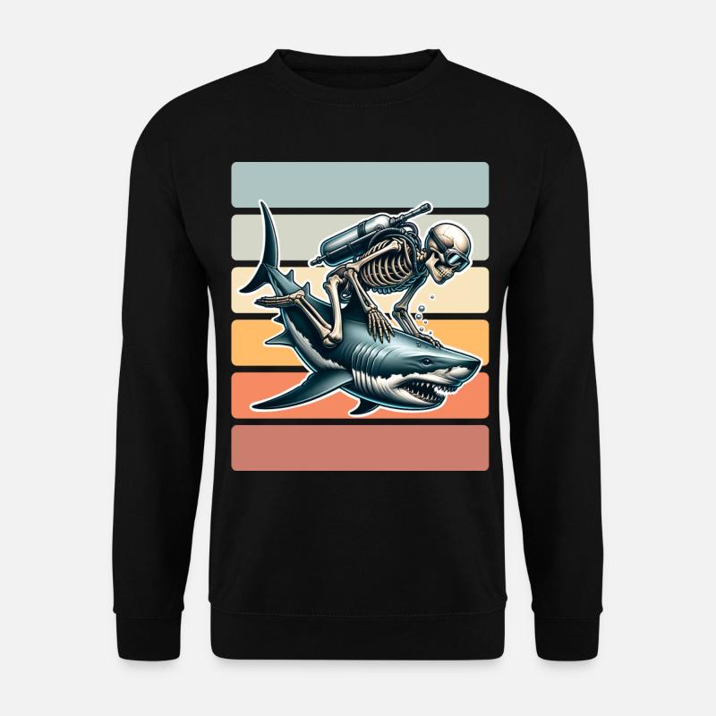 Tauchen Taucher - Unisex Pullover - Schwarz