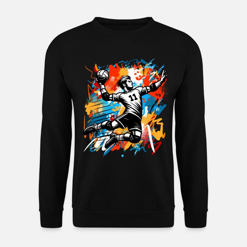 Handball Handballer - Unisex Pullover - Schwarz