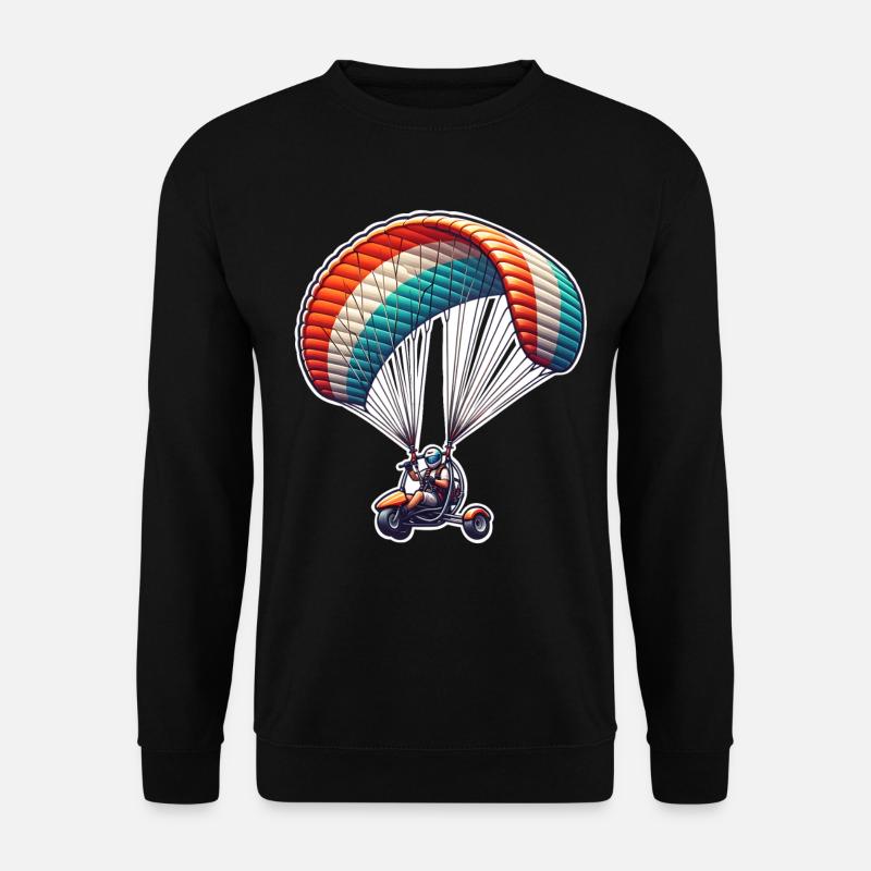Motorschirm Paramotor - Unisex Sweatshirt - black