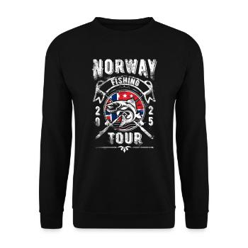 Voyage de pêche en Norvège 2025 - Sweat-shirt Unisexe - noir - Devant - Alina (178cm) & Michal (187cm)