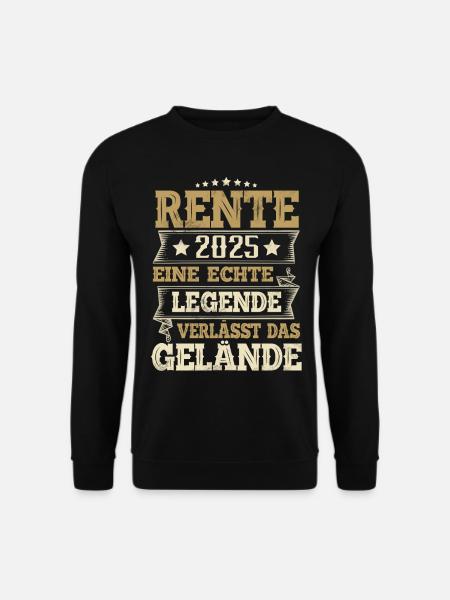 Rentner 2025 - Unisex Pullover - Schwarz