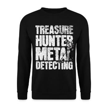 Probing Metal Detector - Unisex Sweatshirt - black - Front - Alina (178cm) & Michal (187cm)