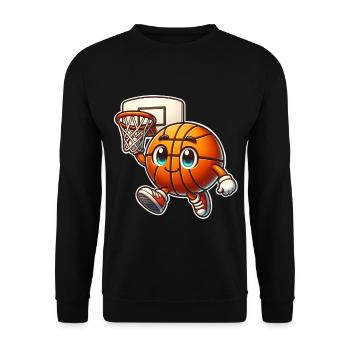 Basket-ball Joueurs de basket-ball - Sweat-shirt Unisexe - noir - Devant - Alina (178cm) & Michal (187cm)