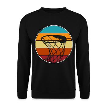 Basketball Basketball Players - Unisex Sweatshirt - black - Front - Alina (178cm) & Michal (187cm)