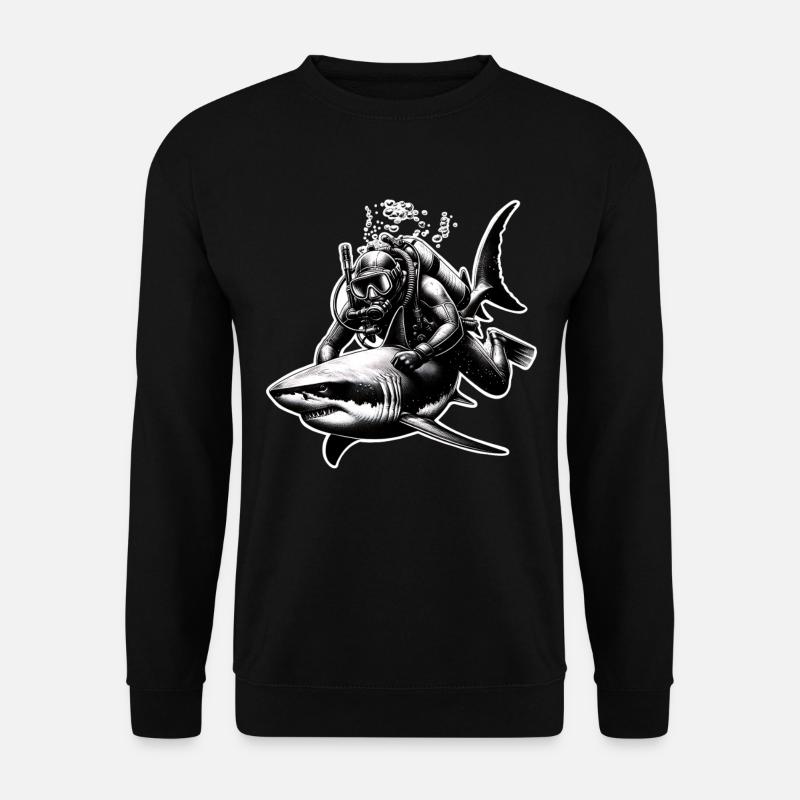 Diving Divers - Unisex Sweatshirt - black