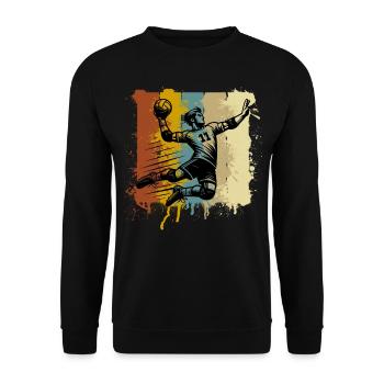 Handball Joueurs de handball - Sweat-shirt Unisexe - noir - Devant - Alina (178cm) & Michal (187cm)