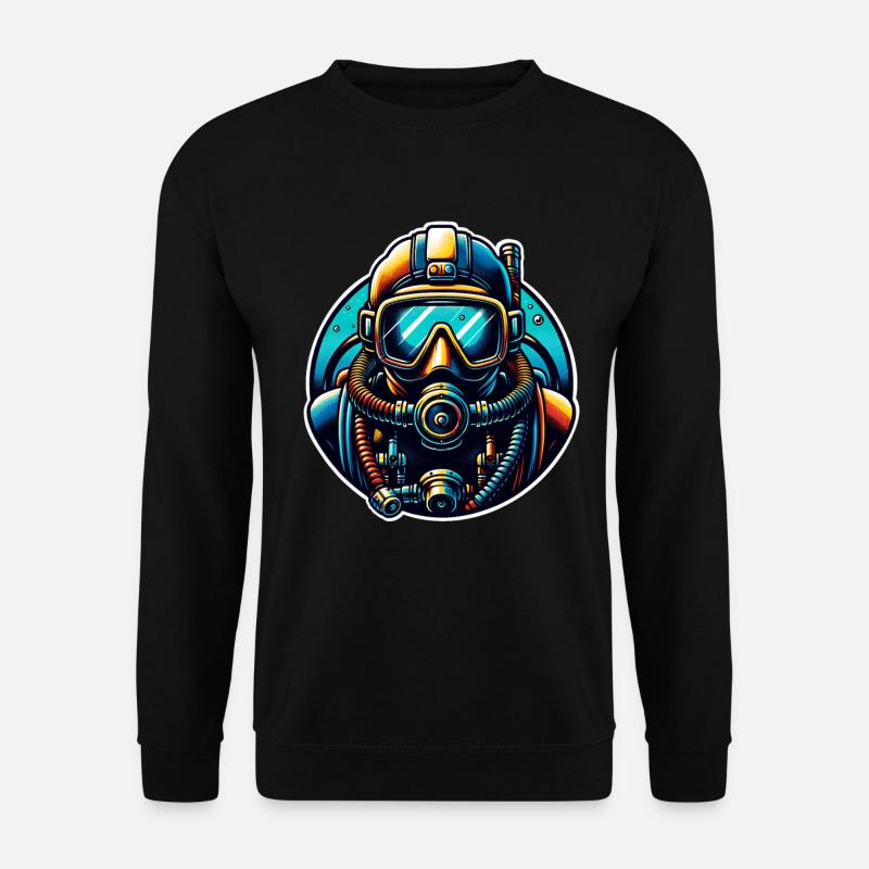 Tauchen Taucher - Unisex Pullover - Schwarz