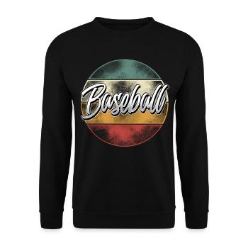 Base-ball - Sweat-shirt Unisexe - noir - Devant - Alina (178cm) & Michal (187cm)