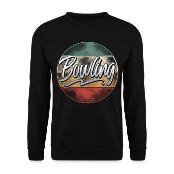 Bowling - Unisex Sweatshirt - black - Front - Alina (178cm) & Michal (187cm)